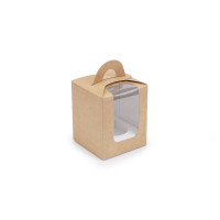 Коробка під капкейки, 1 (82*82*100)  крафт (50 шт)